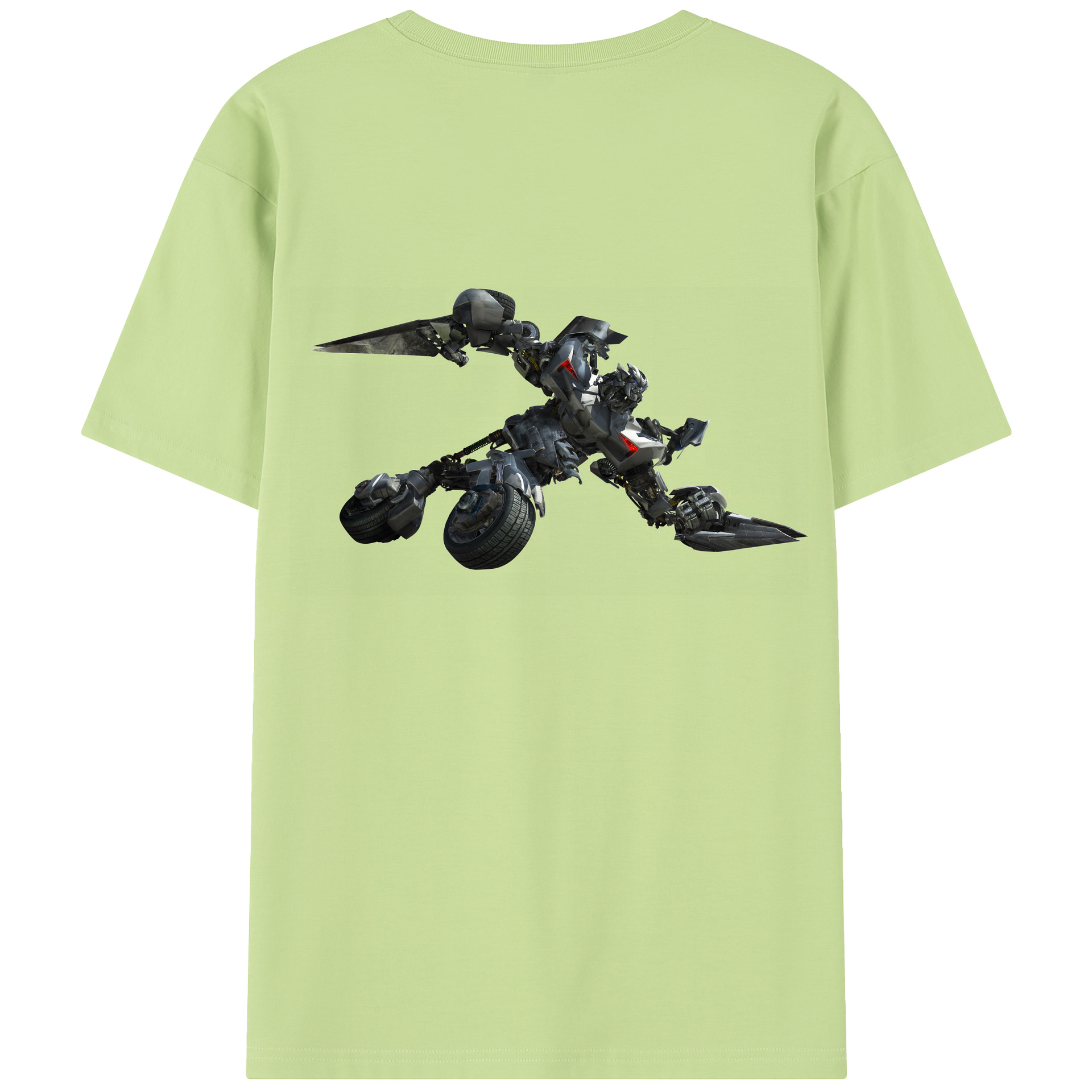 （画像用） Transformers トランスフォーマー 綿100％半袖Tシャツ（背面プリント）